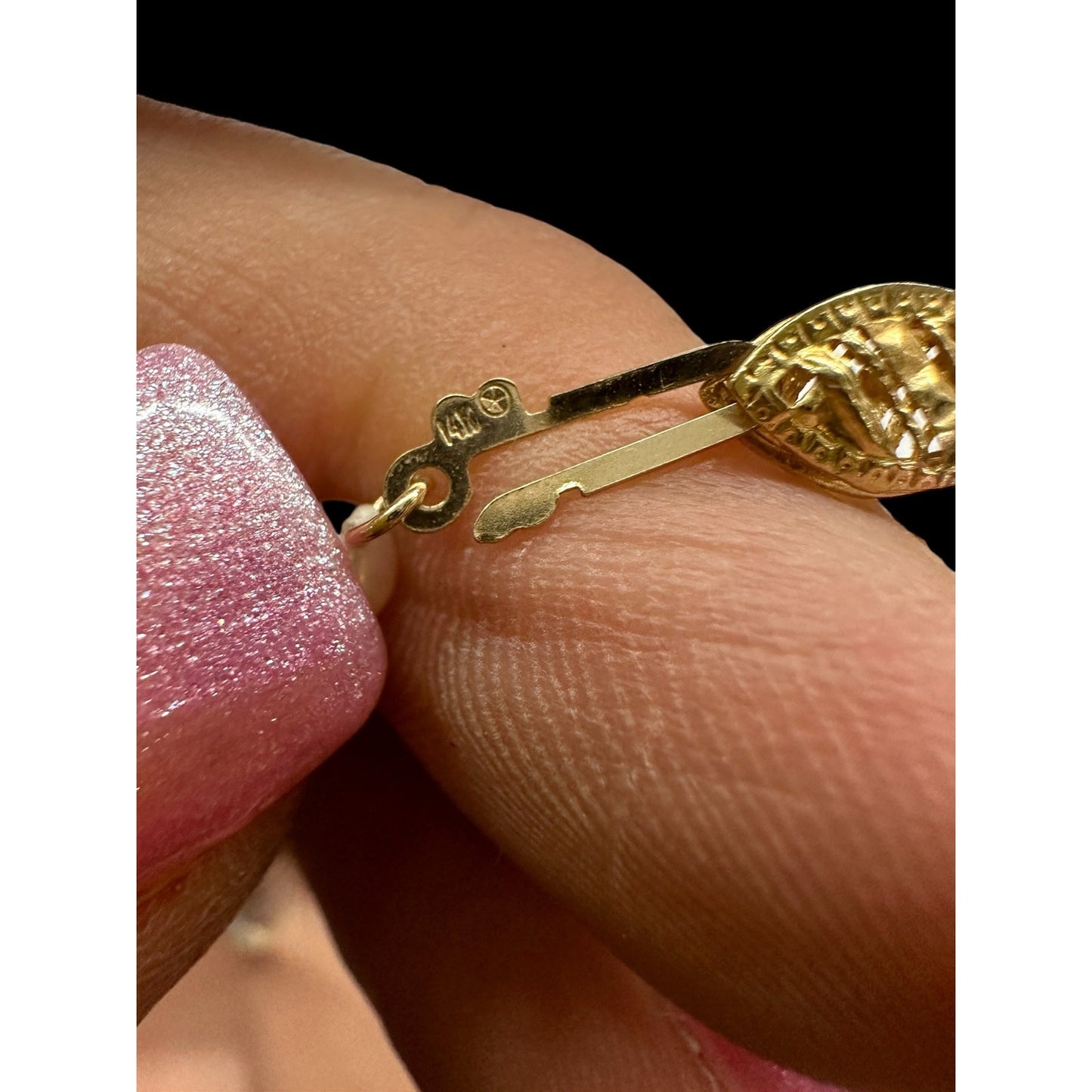 14k YG ~ White & Gray Beaded Pearl Necklace with Pearl Drop Pendant