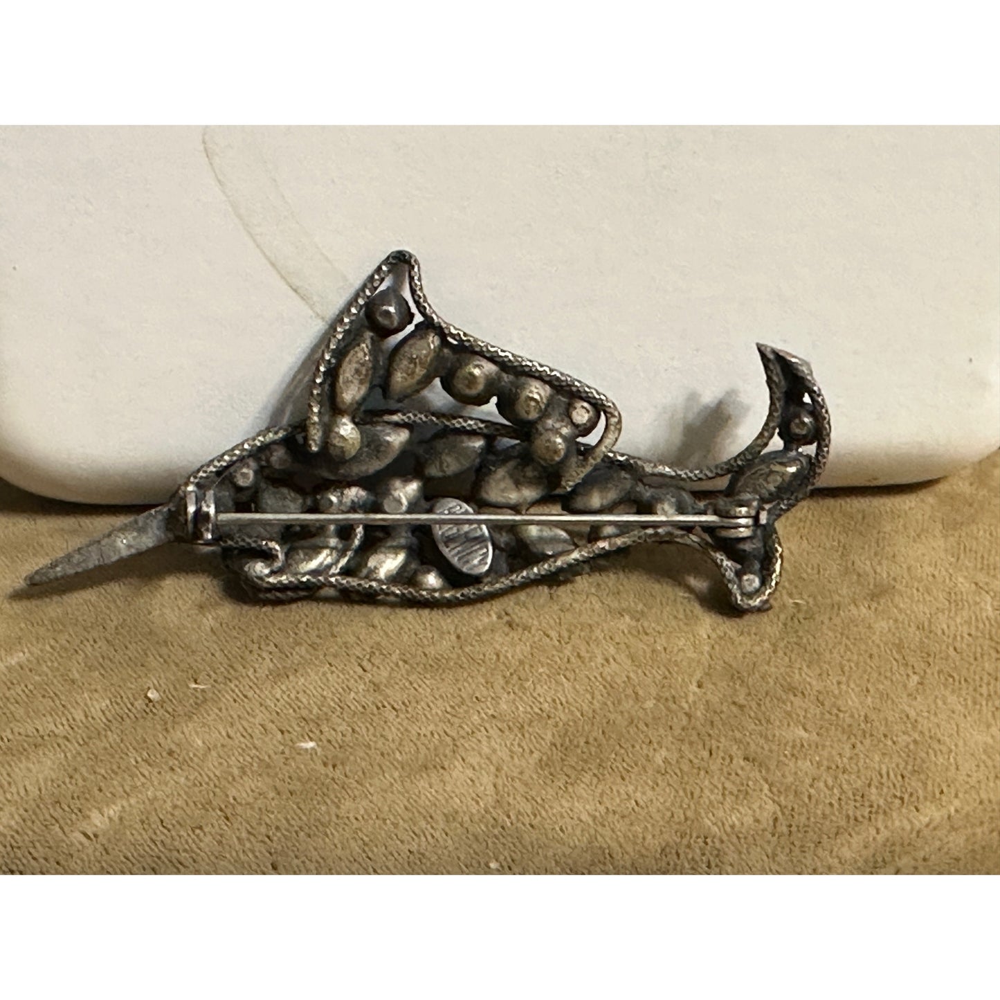 Rare Vintage Regency Blue Swordfish Pin Brooch Signed