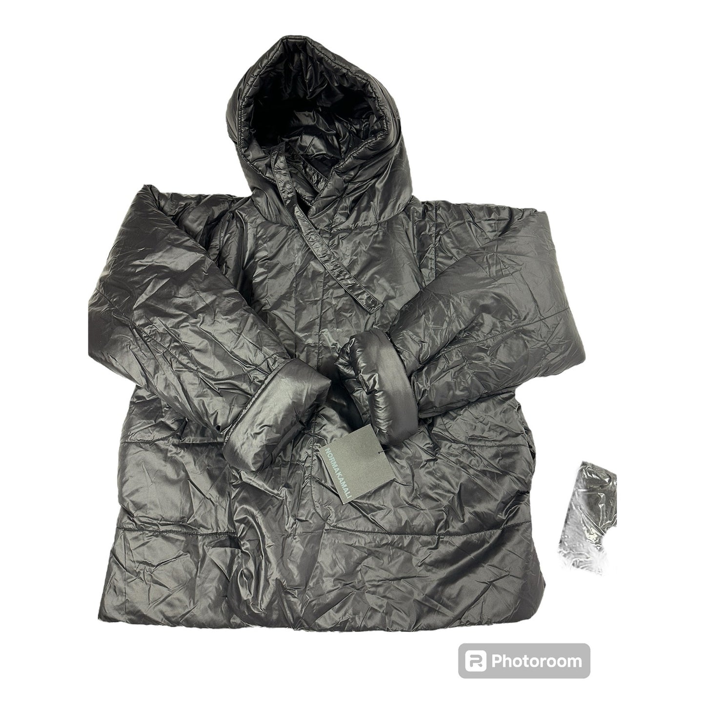 Norma Kamali Women's Hooded Sleeping Bag Coat Short