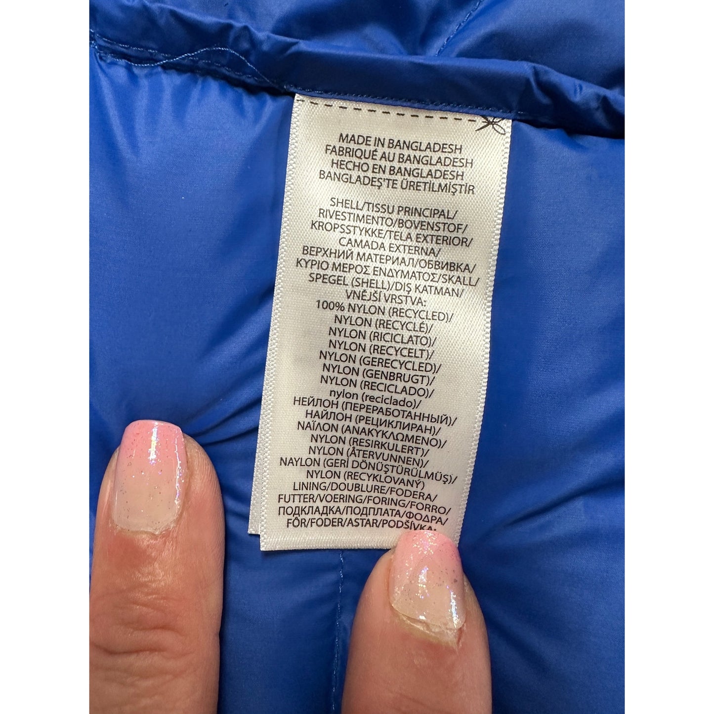 Polo Ralph Lauren Packable Full Zip Puffer Lightweight Vest Blue Size XL