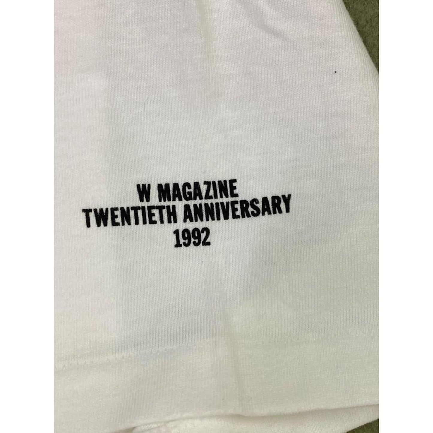 Vintage Isaac Mizrahi WOW ~ W Magazine 20th Anniversary T Shirt Sz L
