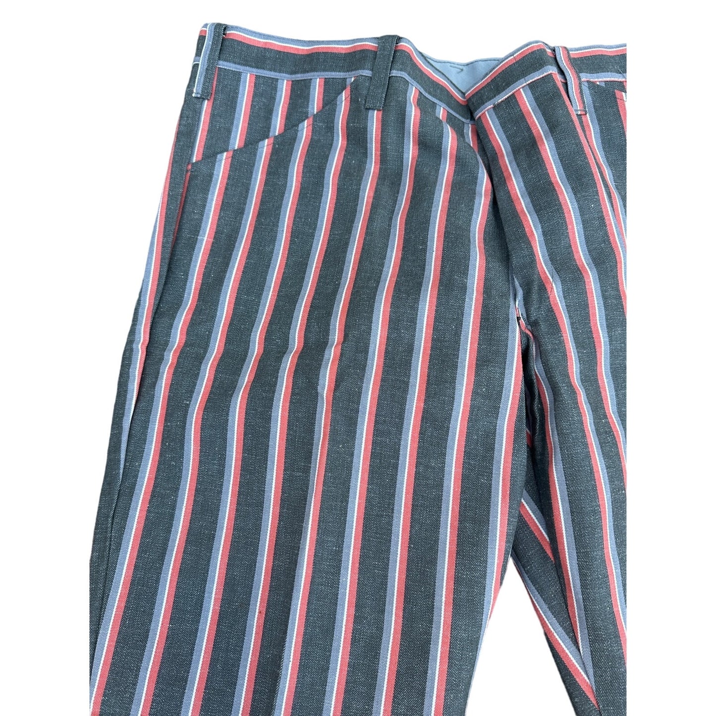 American Vintage Towncraft Funky Salt & Pepper Striped Mens Pants / Jeans NWT 38