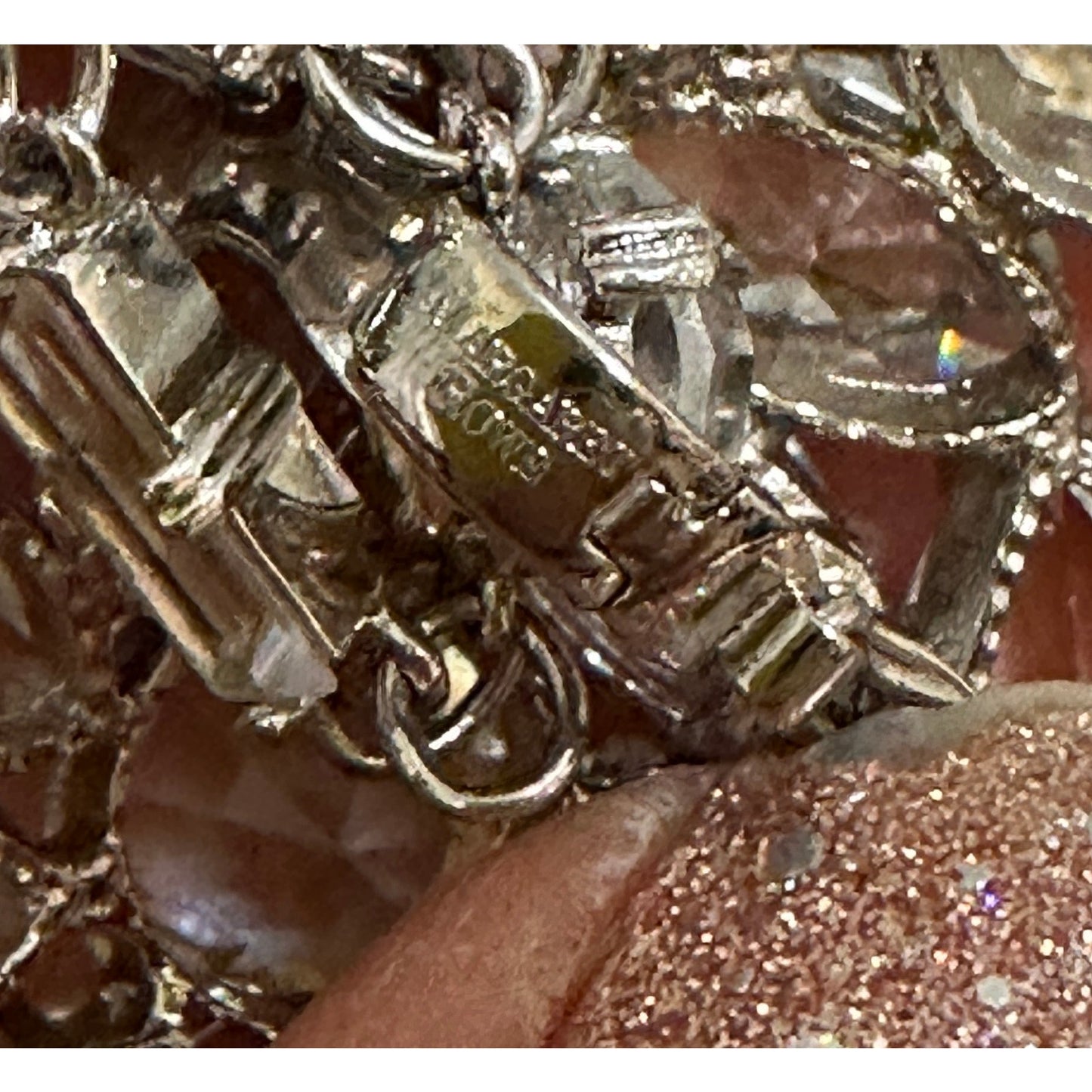 Incredible Margaret Rowe Couture Crystal Necklace w/ Huge Crystal Drop Pendant