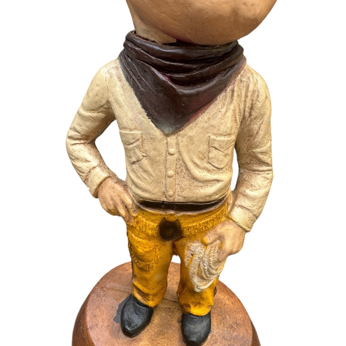Vintage Esco Will Rogers Chalkware Statue Figure NICE!!!