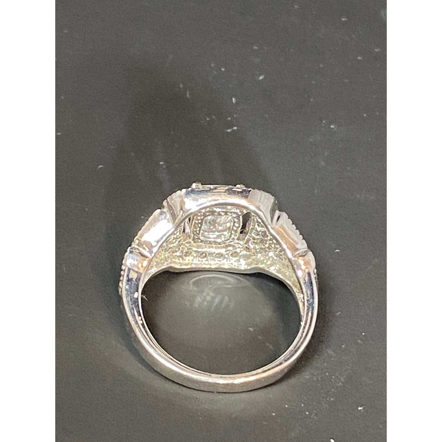 PDJ Sparkling CZ Art Deco Style Ring Size 7