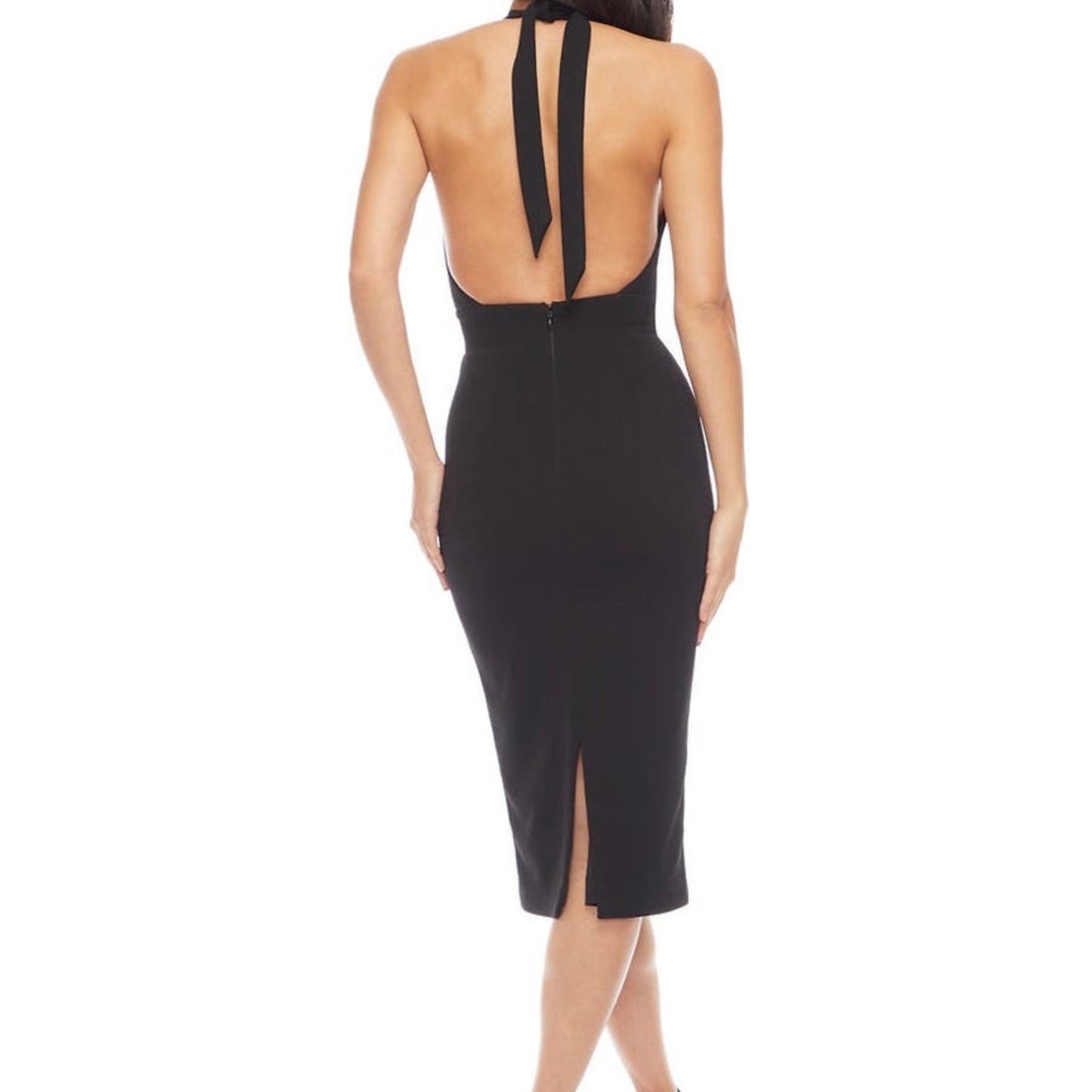 Dress the Population Vanessa Halter Body-Con Dress Sz M - NWT