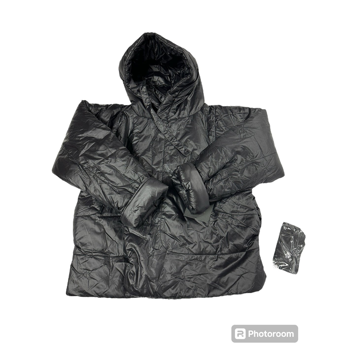 Norma Kamali Women's Hooded Sleeping Bag Coat Short