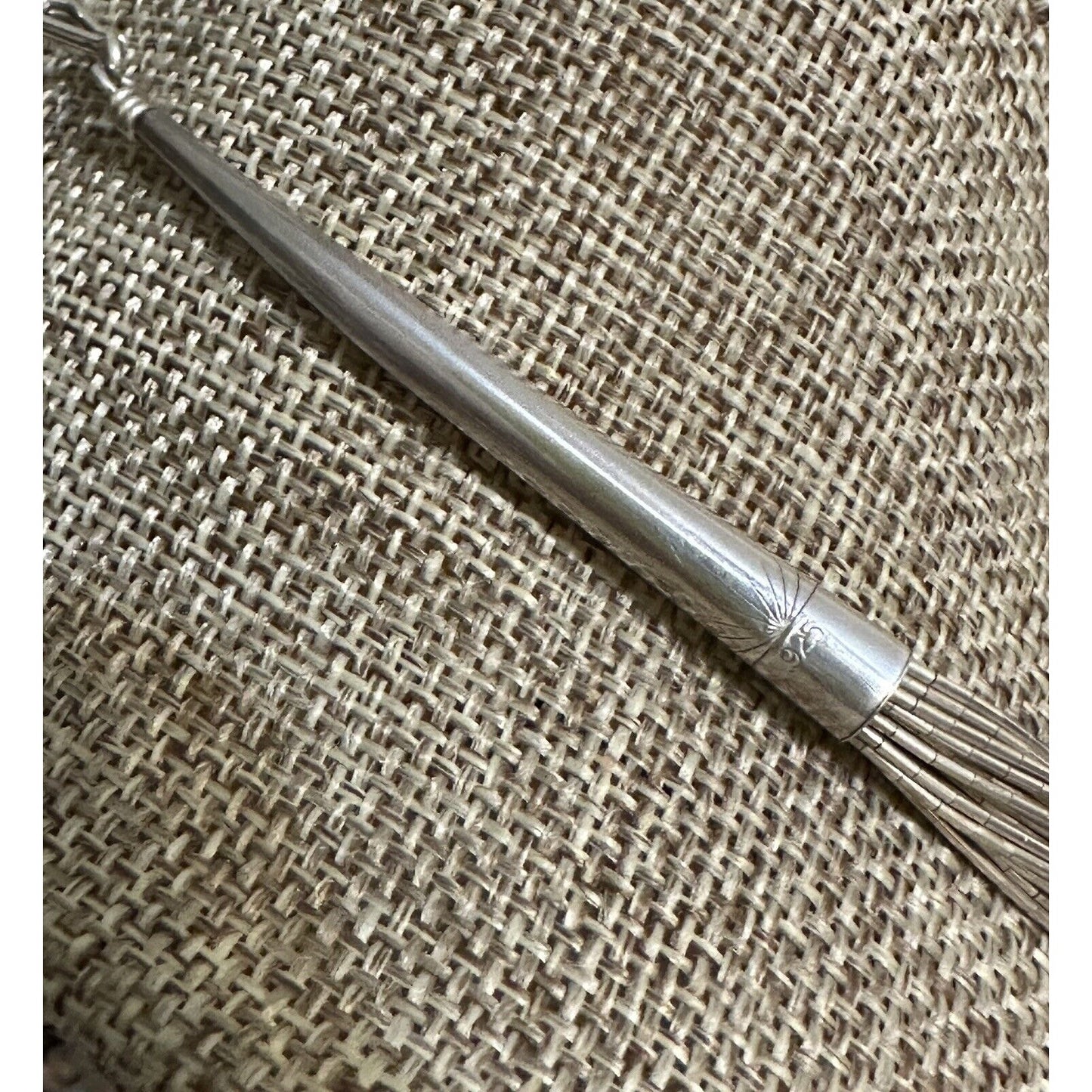 Rising Sun Hallmark 30 Strand Liquid Silver 24” Necklace 925