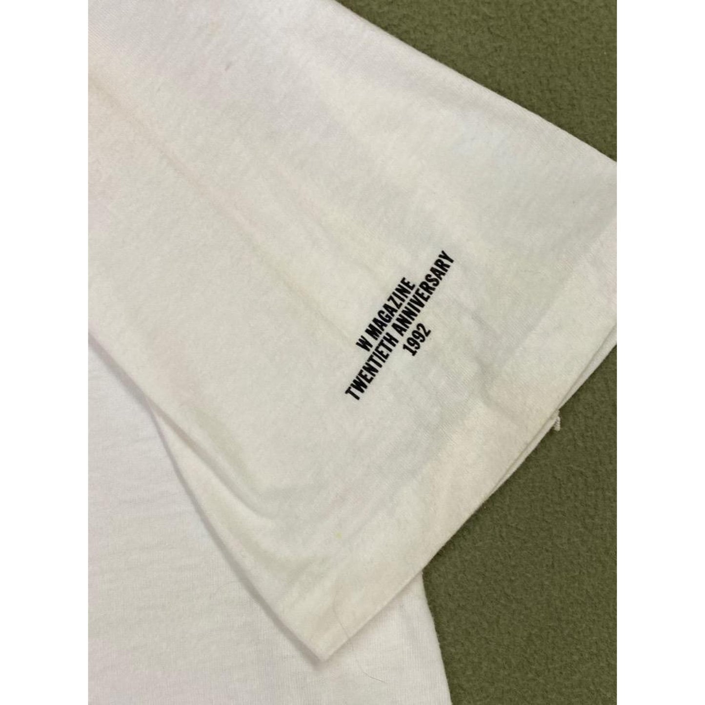Rare 1992 W Magazine 20th Anniversary Donna Karan T Shirt ~ Size Large