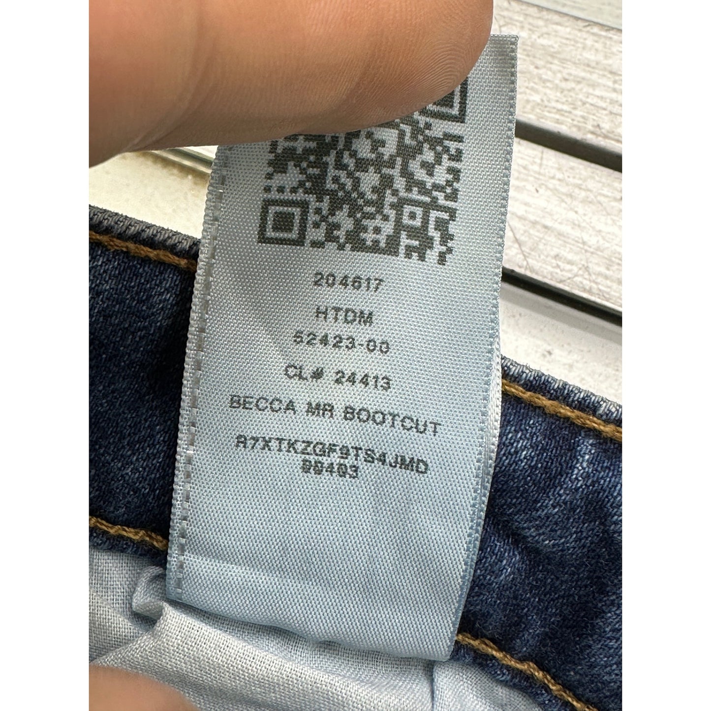 True Religion Becca Mid Rise Boot Cut Flap Pocket Denim Jeans W29 Stretch NWT