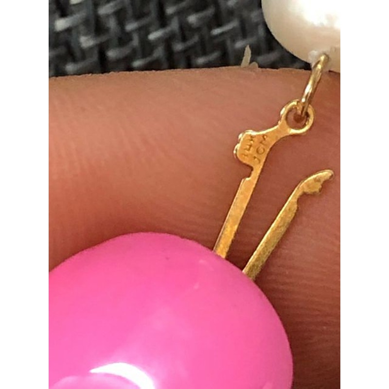 Vintage 14K Gold Fish Clasp JCM Cultured Freshwater Pearl NECKLACE & BRACELET