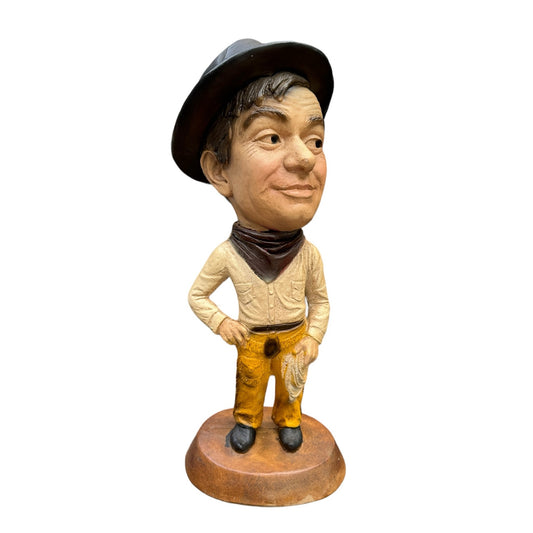 Vintage Esco Will Rogers Chalkware Statue Figure NICE!!!