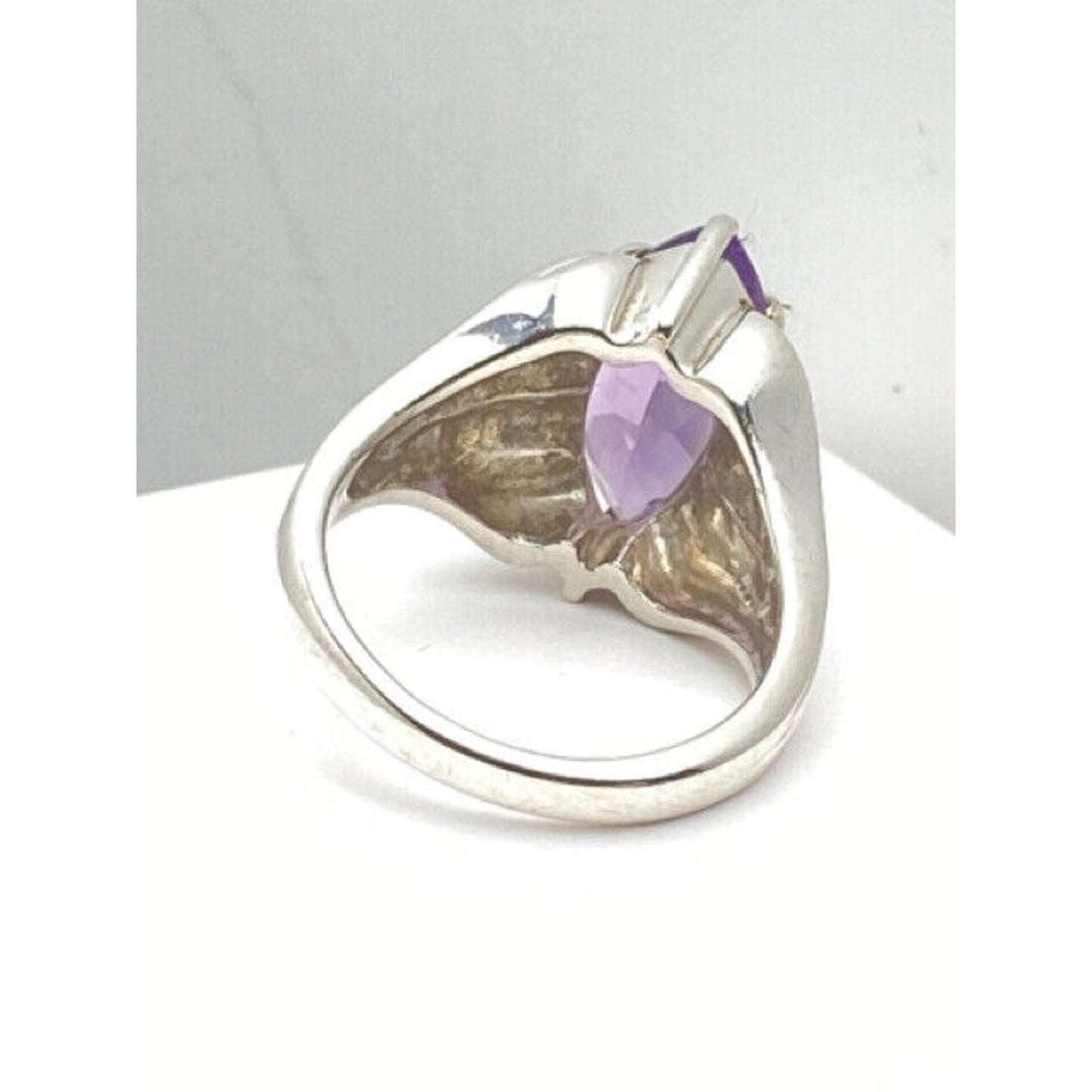 Sterling Silver Ladies Amethyst Ring Size 7 Ring