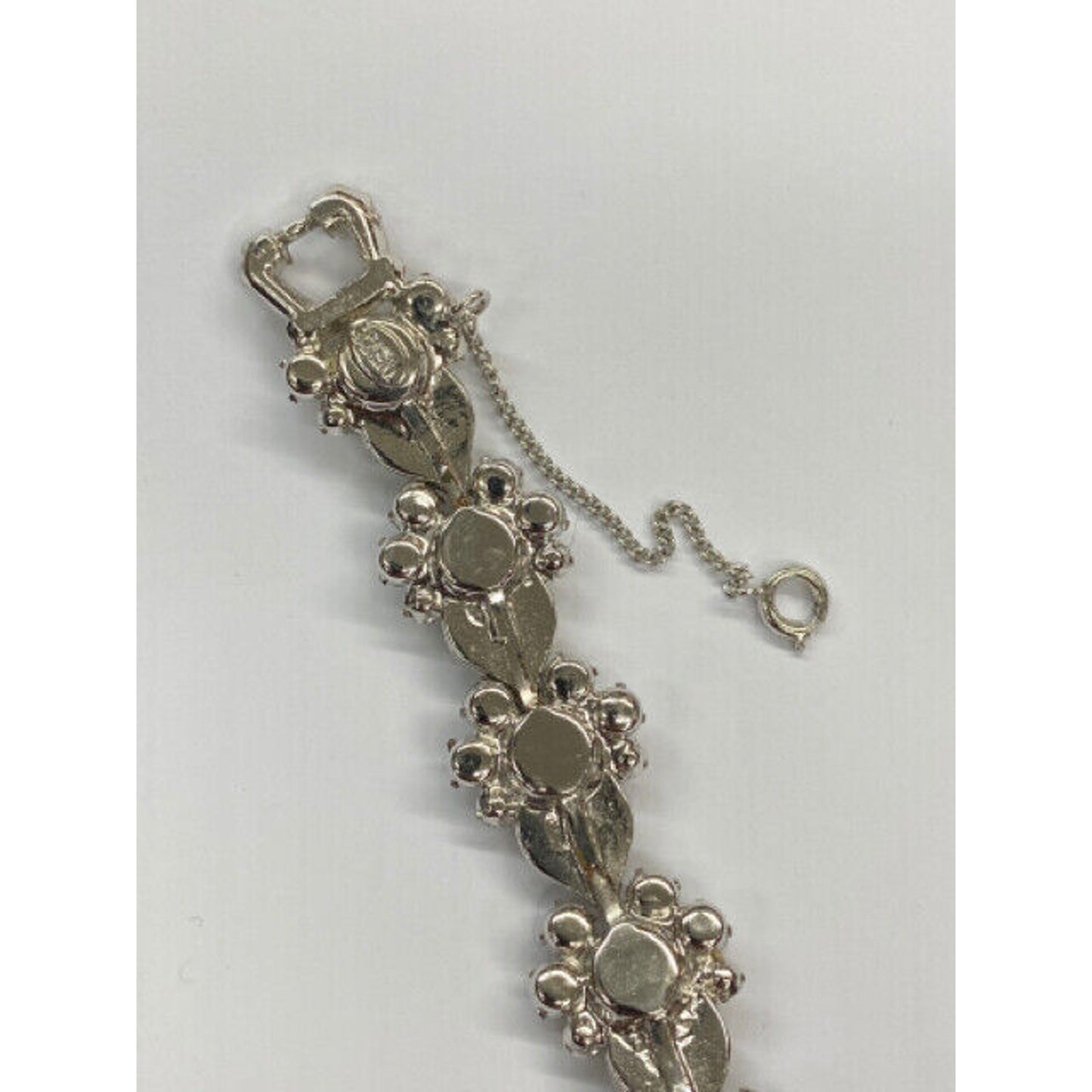 Stunning Art Deco WEISS Rhodium Rhinestone Bracelet