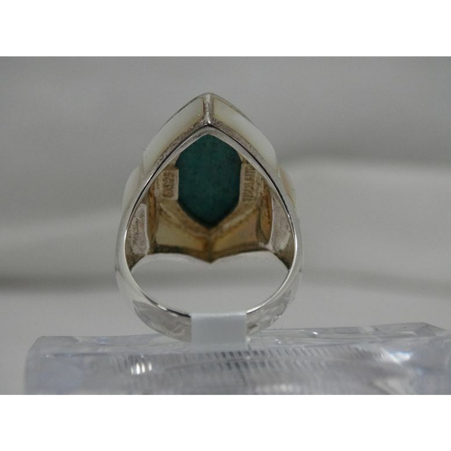 Sterling Silver Turquoise & MOP Sz7 Ladies Ring