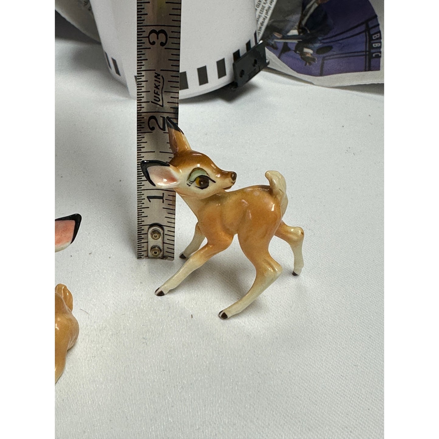 Vintage  Bambi Fawn Deer Bone China Miniature Figurines