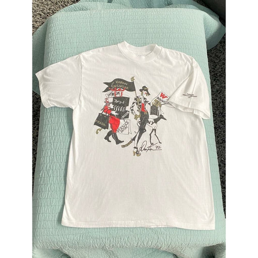 Rare 1992 W Magazine 20th Anniversary Donna Karan T Shirt ~ Size Large