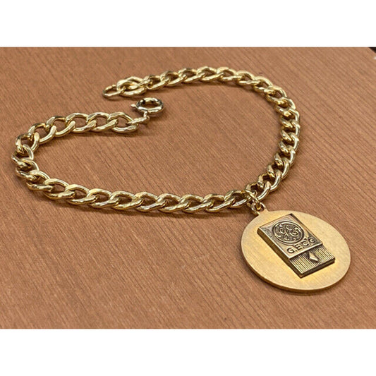 Vintage GE General Electric Charm Bracelet GOLD FILLED